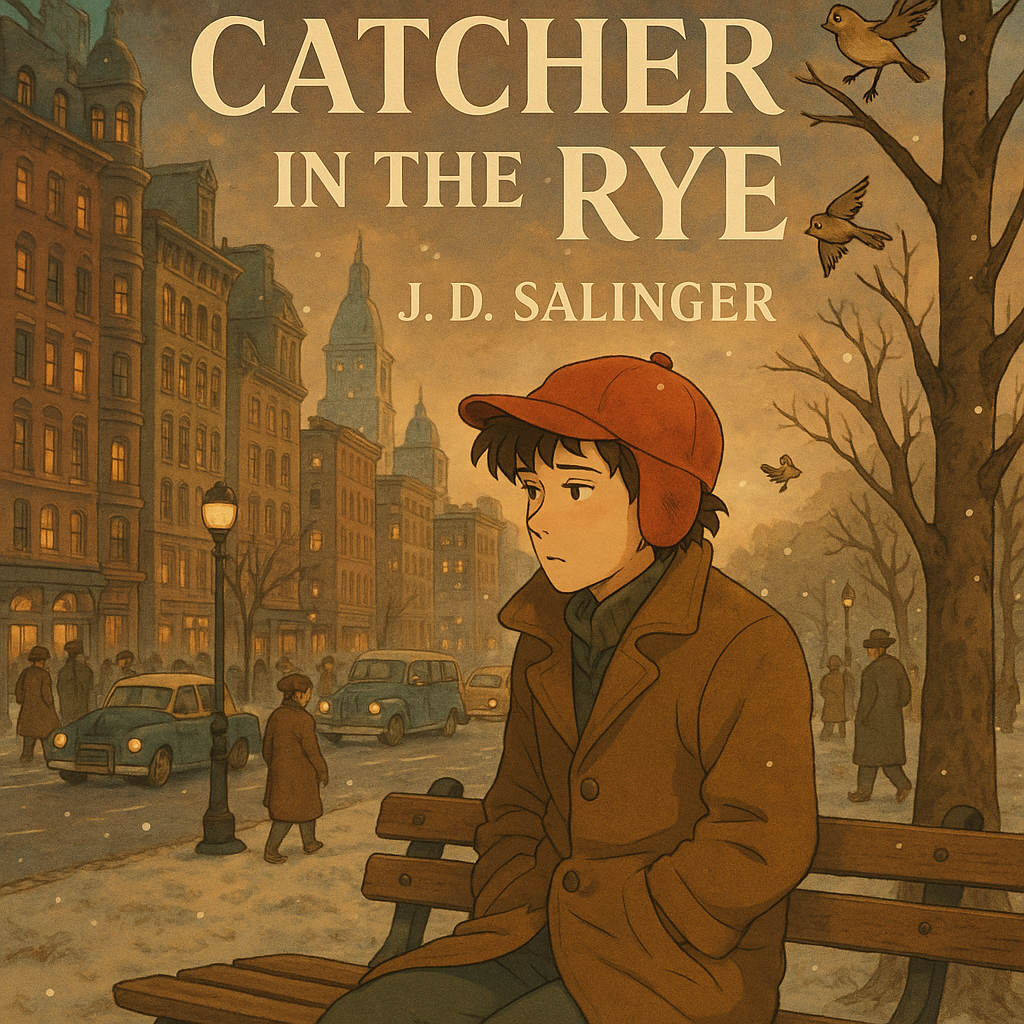 Book cover for The Catcher in the Rye by J.D. Salinger